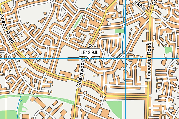 LE12 9JL map - OS VectorMap District (Ordnance Survey) LE12 9JL map - OS VectorMap District (Ordnance Survey)
