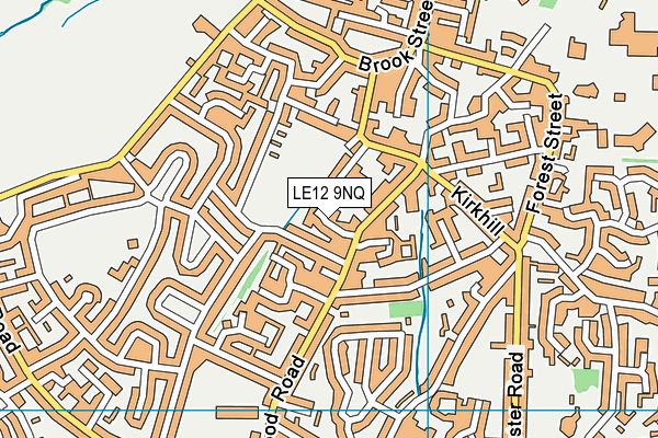LE12 9NQ map - OS VectorMap District (Ordnance Survey) LE12 9NQ map - OS VectorMap District (Ordnance Survey)