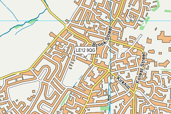 LE12 9QG map - OS VectorMap District (Ordnance Survey) LE12 9QG map - OS VectorMap District (Ordnance Survey)