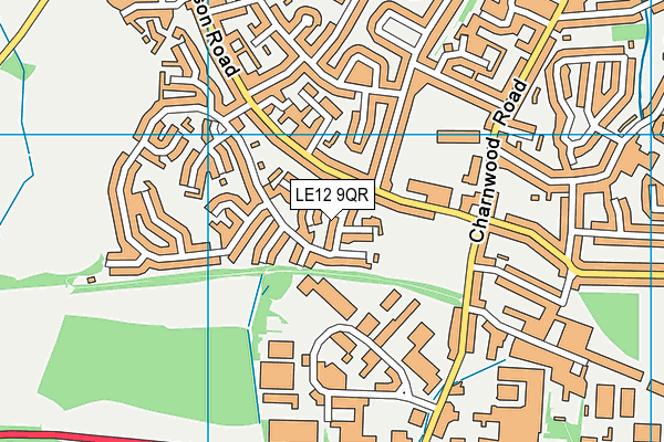 LE12 9QR map - OS VectorMap District (Ordnance Survey) LE12 9QR map - OS VectorMap District (Ordnance Survey)