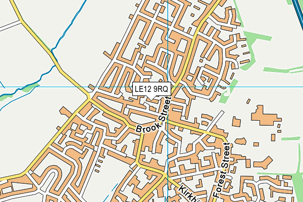 LE12 9RQ map - OS VectorMap District (Ordnance Survey) LE12 9RQ map - OS VectorMap District (Ordnance Survey)