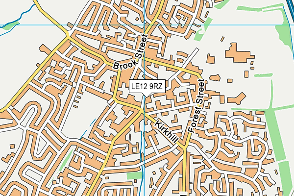 LE12 9RZ map - OS VectorMap District (Ordnance Survey) LE12 9RZ map - OS VectorMap District (Ordnance Survey)