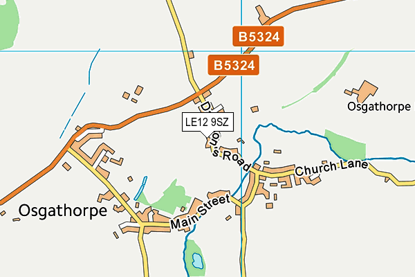 LE12 9SZ map - OS VectorMap District (Ordnance Survey) LE12 9SZ map - OS VectorMap District (Ordnance Survey)