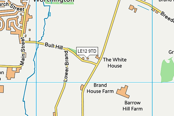 LE12 9TD map - OS VectorMap District (Ordnance Survey) LE12 9TD map - OS VectorMap District (Ordnance Survey)