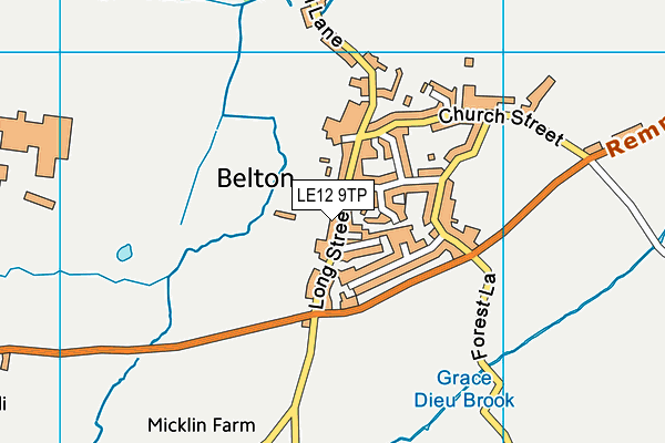 LE12 9TP map - OS VectorMap District (Ordnance Survey) LE12 9TP map - OS VectorMap District (Ordnance Survey)