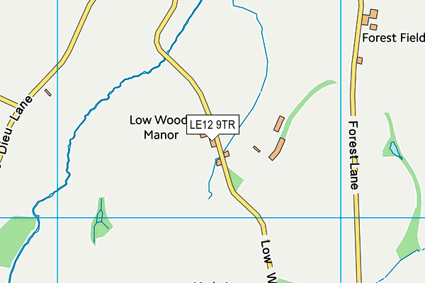 LE12 9TR map - OS VectorMap District (Ordnance Survey) LE12 9TR map - OS VectorMap District (Ordnance Survey)
