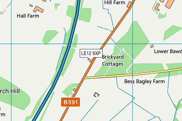 LE12 9XP map - OS VectorMap District (Ordnance Survey) LE12 9XP map - OS VectorMap District (Ordnance Survey)
