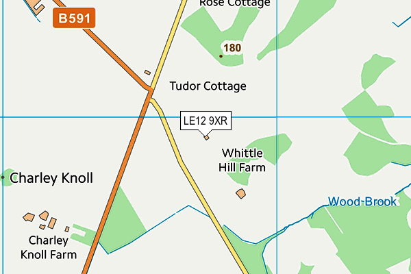 LE12 9XR map - OS VectorMap District (Ordnance Survey) LE12 9XR map - OS VectorMap District (Ordnance Survey)