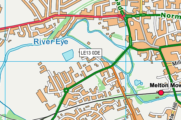 LE13 0DE map - OS VectorMap District (Ordnance Survey) LE13 0DE map - OS VectorMap District (Ordnance Survey)
