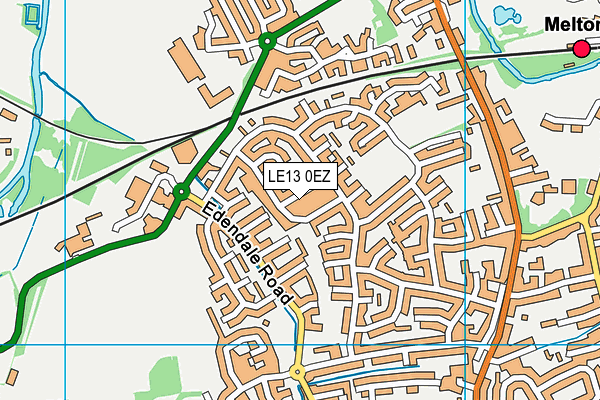 LE13 0EZ map - OS VectorMap District (Ordnance Survey) LE13 0EZ map - OS VectorMap District (Ordnance Survey)