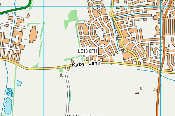 LE13 0FH map - OS VectorMap District (Ordnance Survey) LE13 0FH map - OS VectorMap District (Ordnance Survey)
