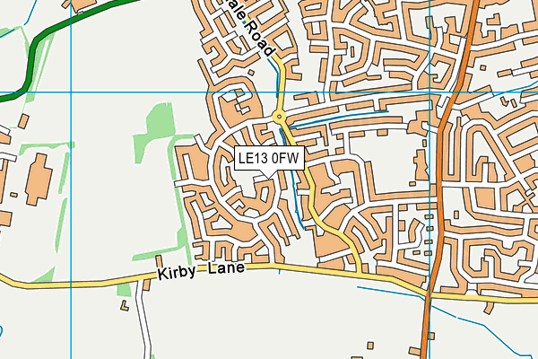 LE13 0FW map - OS VectorMap District (Ordnance Survey) LE13 0FW map - OS VectorMap District (Ordnance Survey)