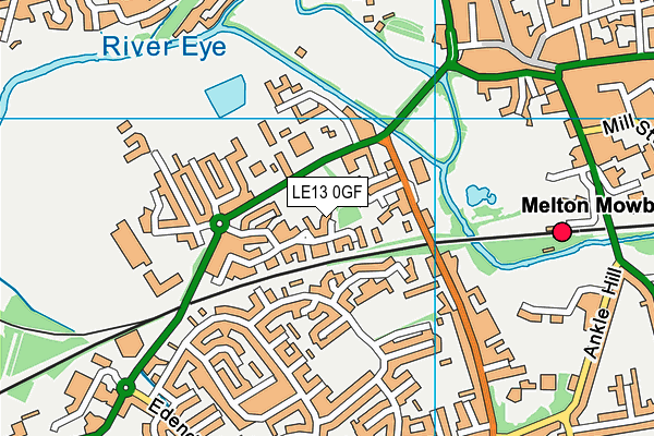 LE13 0GF map - OS VectorMap District (Ordnance Survey) LE13 0GF map - OS VectorMap District (Ordnance Survey)