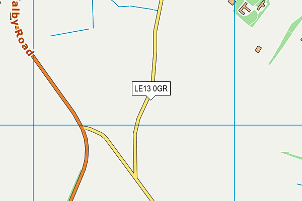 LE13 0GR map - OS VectorMap District (Ordnance Survey) LE13 0GR map - OS VectorMap District (Ordnance Survey)