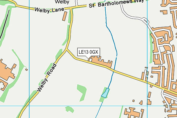 LE13 0GX map - OS VectorMap District (Ordnance Survey) LE13 0GX map - OS VectorMap District (Ordnance Survey)