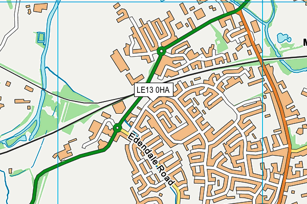 LE13 0HA map - OS VectorMap District (Ordnance Survey) LE13 0HA map - OS VectorMap District (Ordnance Survey)
