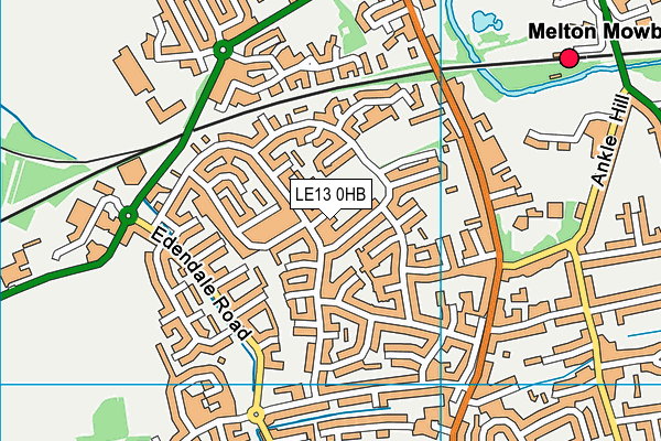 LE13 0HB map - OS VectorMap District (Ordnance Survey) LE13 0HB map - OS VectorMap District (Ordnance Survey)