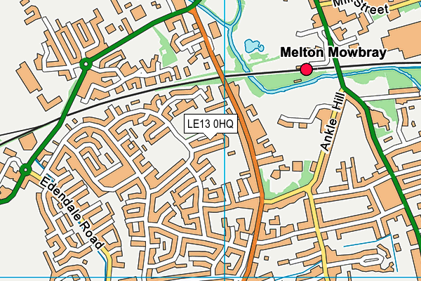 LE13 0HQ map - OS VectorMap District (Ordnance Survey) LE13 0HQ map - OS VectorMap District (Ordnance Survey)
