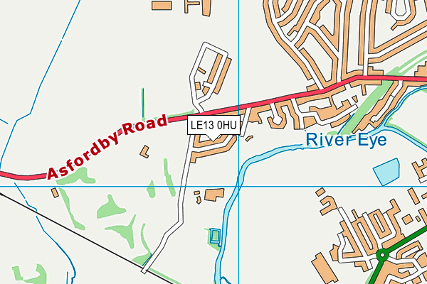 LE13 0HU map - OS VectorMap District (Ordnance Survey) LE13 0HU map - OS VectorMap District (Ordnance Survey)
