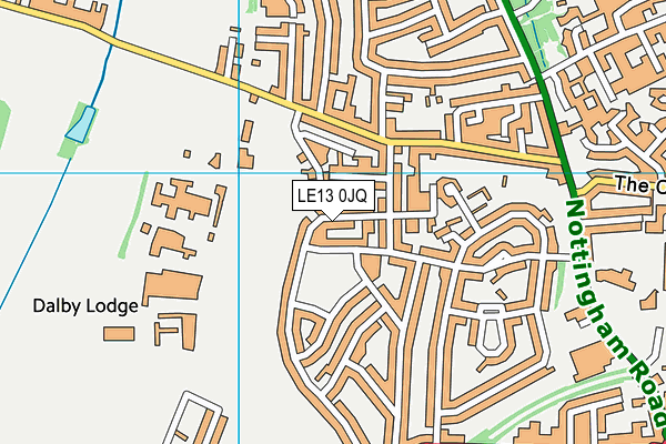 LE13 0JQ map - OS VectorMap District (Ordnance Survey) LE13 0JQ map - OS VectorMap District (Ordnance Survey)