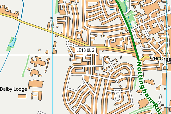 LE13 0LG map - OS VectorMap District (Ordnance Survey) LE13 0LG map - OS VectorMap District (Ordnance Survey)