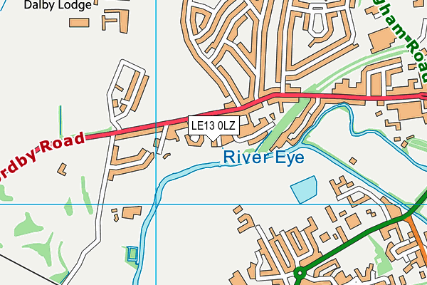 LE13 0LZ map - OS VectorMap District (Ordnance Survey) LE13 0LZ map - OS VectorMap District (Ordnance Survey)