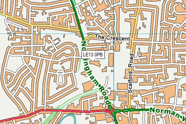 LE13 0PB map - OS VectorMap District (Ordnance Survey) LE13 0PB map - OS VectorMap District (Ordnance Survey)