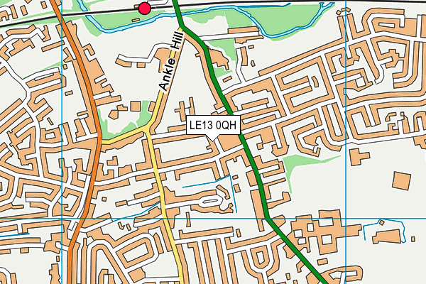 LE13 0QH map - OS VectorMap District (Ordnance Survey) LE13 0QH map - OS VectorMap District (Ordnance Survey)