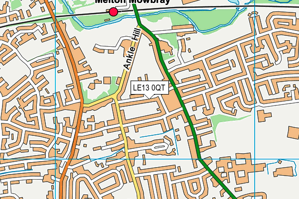 LE13 0QT map - OS VectorMap District (Ordnance Survey) LE13 0QT map - OS VectorMap District (Ordnance Survey)