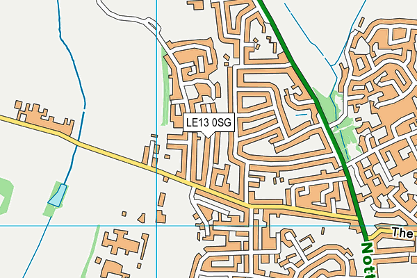 LE13 0SG map - OS VectorMap District (Ordnance Survey) LE13 0SG map - OS VectorMap District (Ordnance Survey)