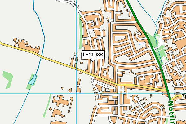 LE13 0SR map - OS VectorMap District (Ordnance Survey) LE13 0SR map - OS VectorMap District (Ordnance Survey)