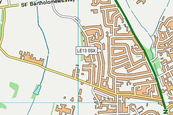 LE13 0SX map - OS VectorMap District (Ordnance Survey) LE13 0SX map - OS VectorMap District (Ordnance Survey)