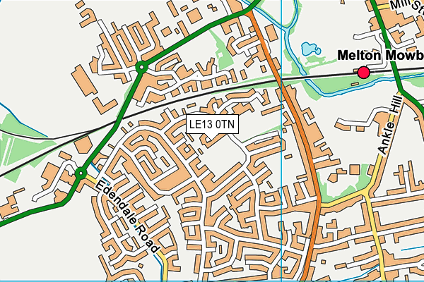 LE13 0TN map - OS VectorMap District (Ordnance Survey) LE13 0TN map - OS VectorMap District (Ordnance Survey)