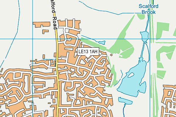 LE13 1AH map - OS VectorMap District (Ordnance Survey) LE13 1AH map - OS VectorMap District (Ordnance Survey)