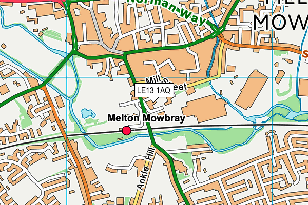LE13 1AQ map - OS VectorMap District (Ordnance Survey) LE13 1AQ map - OS VectorMap District (Ordnance Survey)