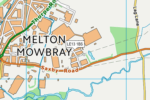 LE13 1BS map - OS VectorMap District (Ordnance Survey) LE13 1BS map - OS VectorMap District (Ordnance Survey)