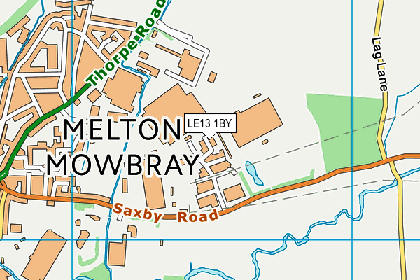 LE13 1BY map - OS VectorMap District (Ordnance Survey) LE13 1BY map - OS VectorMap District (Ordnance Survey)