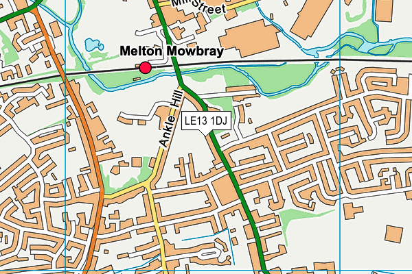 LE13 1DJ map - OS VectorMap District (Ordnance Survey) LE13 1DJ map - OS VectorMap District (Ordnance Survey)