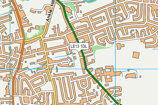 LE13 1DL map - OS VectorMap District (Ordnance Survey) LE13 1DL map - OS VectorMap District (Ordnance Survey)