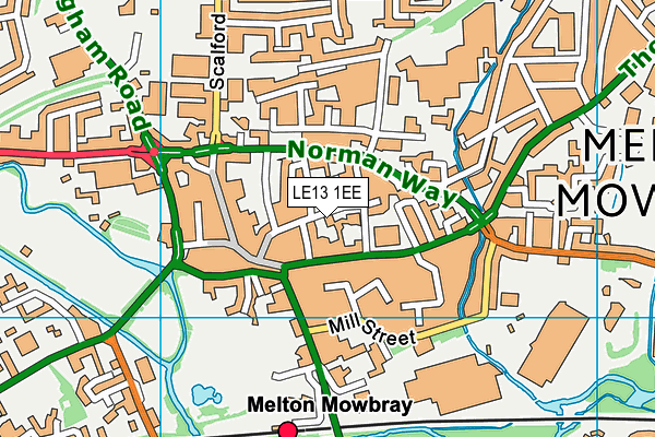 LE13 1EE map - OS VectorMap District (Ordnance Survey) LE13 1EE map - OS VectorMap District (Ordnance Survey)