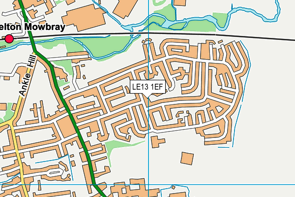 LE13 1EF map - OS VectorMap District (Ordnance Survey) LE13 1EF map - OS VectorMap District (Ordnance Survey)