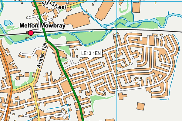 LE13 1EN map - OS VectorMap District (Ordnance Survey) LE13 1EN map - OS VectorMap District (Ordnance Survey)