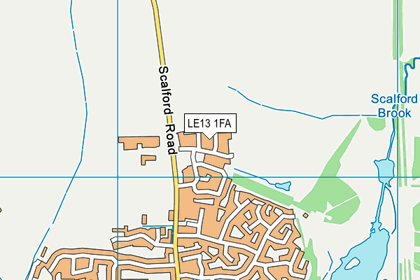 LE13 1FA map - OS VectorMap District (Ordnance Survey) LE13 1FA map - OS VectorMap District (Ordnance Survey)