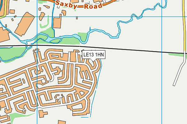 LE13 1HN map - OS VectorMap District (Ordnance Survey) LE13 1HN map - OS VectorMap District (Ordnance Survey)