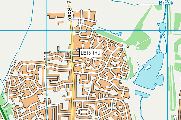 LE13 1HU map - OS VectorMap District (Ordnance Survey) LE13 1HU map - OS VectorMap District (Ordnance Survey)