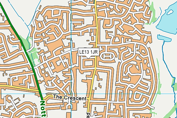 LE13 1JR map - OS VectorMap District (Ordnance Survey) LE13 1JR map - OS VectorMap District (Ordnance Survey)