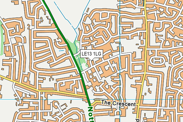 LE13 1LG map - OS VectorMap District (Ordnance Survey) LE13 1LG map - OS VectorMap District (Ordnance Survey)