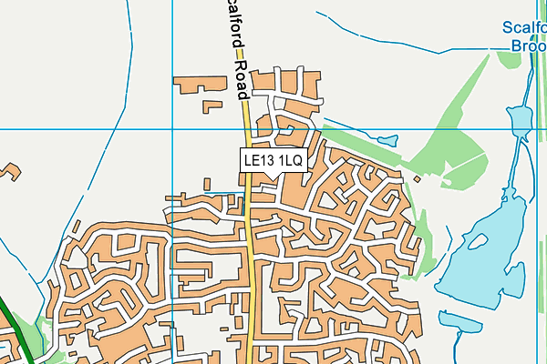 LE13 1LQ map - OS VectorMap District (Ordnance Survey) LE13 1LQ map - OS VectorMap District (Ordnance Survey)