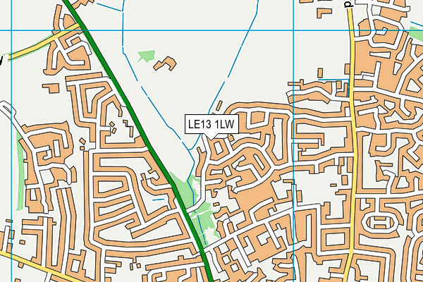 LE13 1LW map - OS VectorMap District (Ordnance Survey) LE13 1LW map - OS VectorMap District (Ordnance Survey)