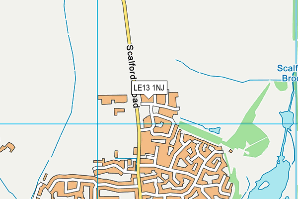 LE13 1NJ map - OS VectorMap District (Ordnance Survey) LE13 1NJ map - OS VectorMap District (Ordnance Survey)